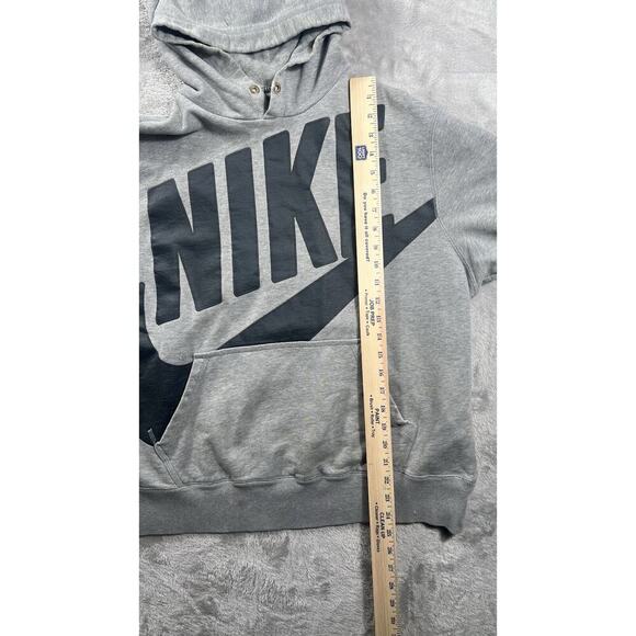 Vintage Y2K 2000s Nike Big Swoosh Spellout Hoodie Sweatshirt Size XXL RARE - Picture 4 of 16